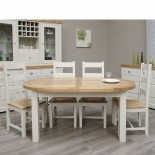 Deluxe Painted Oval Extending Dining Table